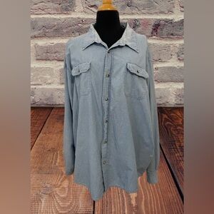 Vintage men’s Wrangler denim shirt size 3X
